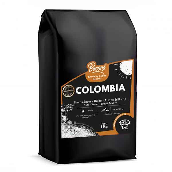 Café de Colombia Caturra en grano 1Kg